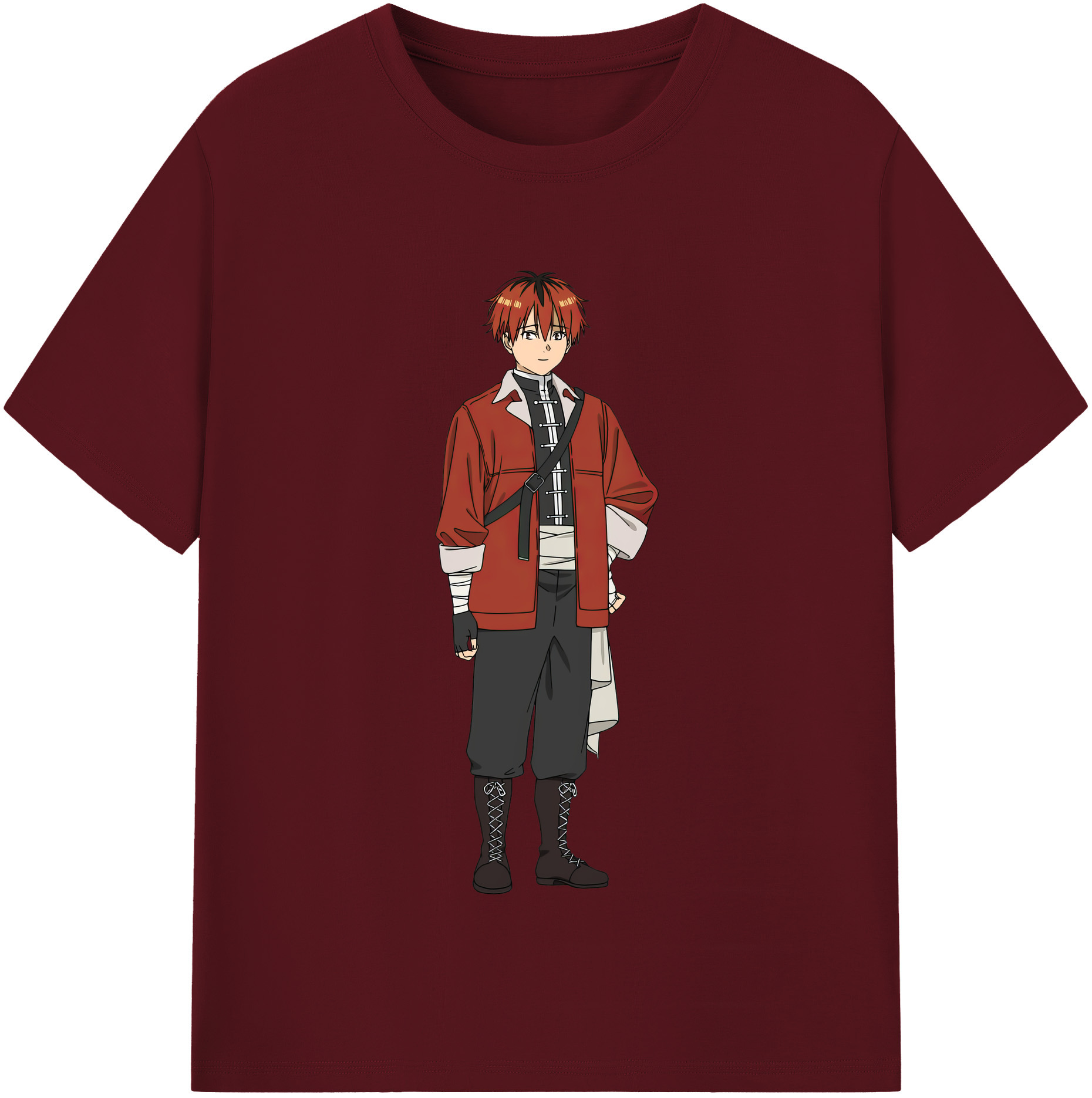 （画像用） 葬送のフリーレン Frieren 綿100％半袖Tシャツ（フロントプリント）